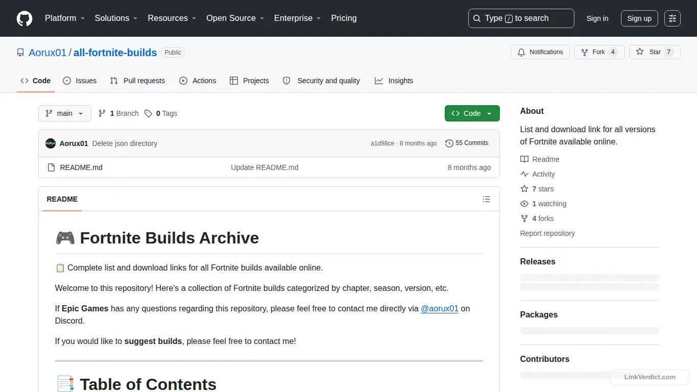 LinkVerdict screenshot preview for github.com