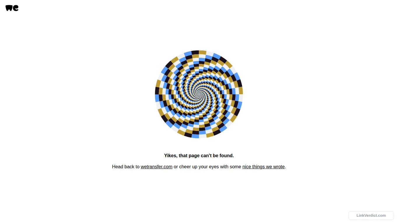 LinkVerdict screenshot preview for we.tl